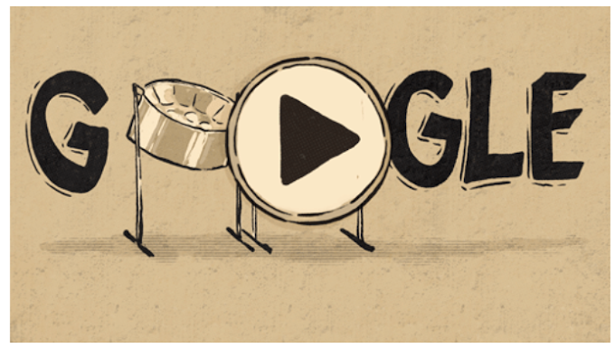 What is on today's google homepage - Celebrating Steelpan