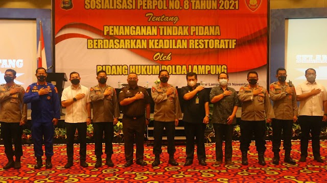Buka Sosialisasi Keadilan Restoratif, Ini Pesan Kapolda Lampung