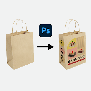 Tutorial Cara Mudah Memasukan Gambar Desain Ke Mockup Paper Bag di Photoshop
