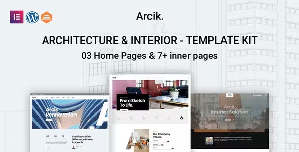 Best Architecture & Interior Elementor Template Kit