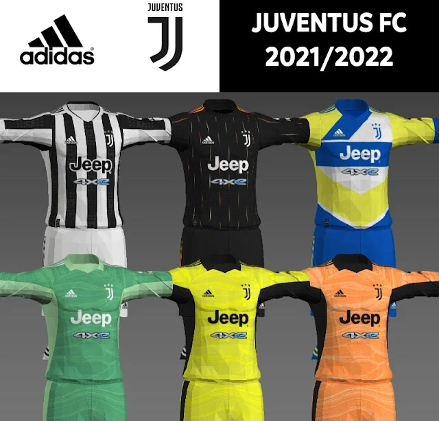 NEW Juventus 2021-2022 Kits For PES 2013