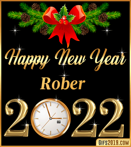 Gif Happy New Year 2022 Rober
