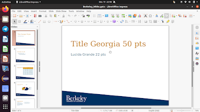 libre office presentation template