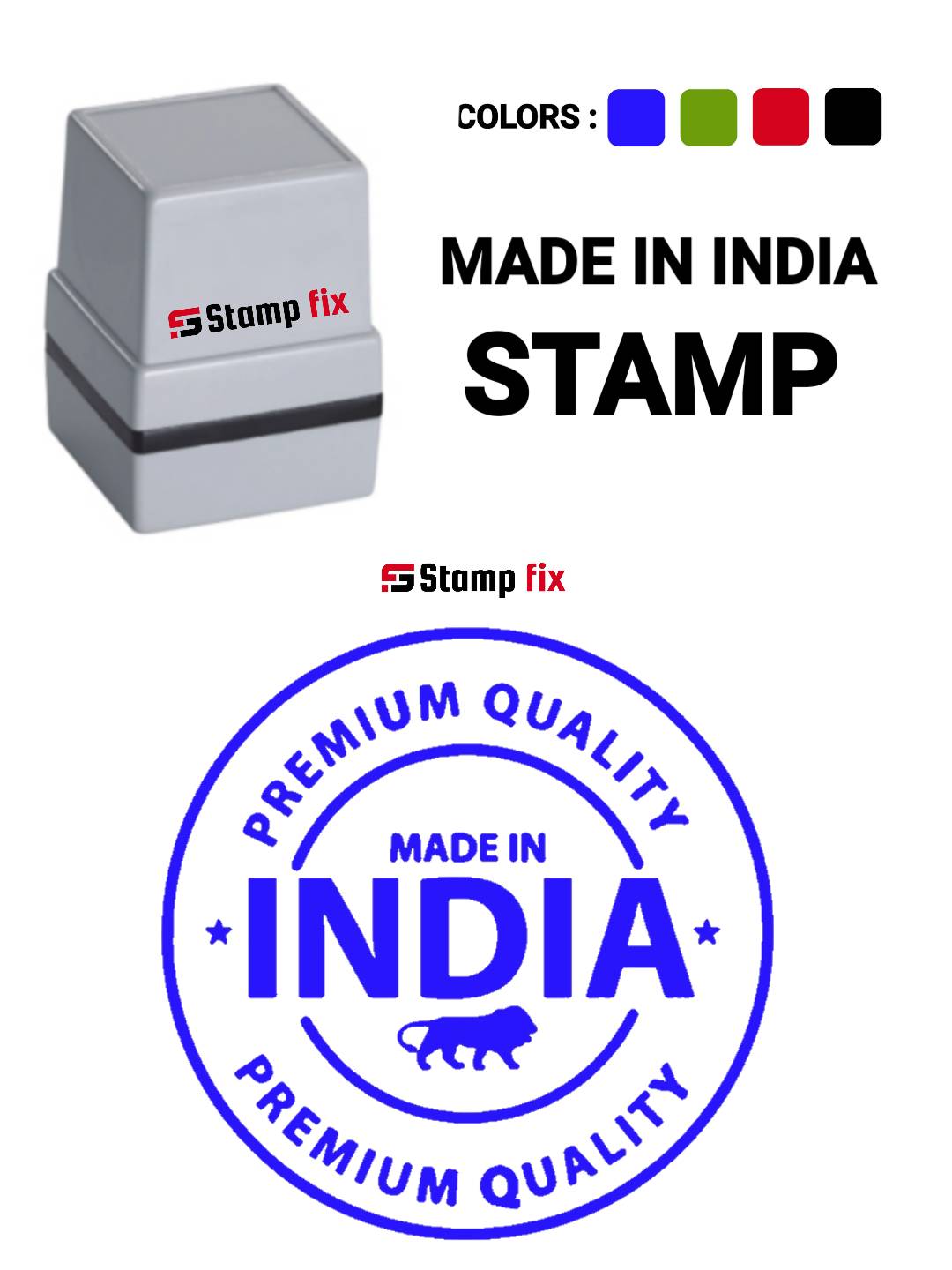 Made in India stamp, Self ink stamp, pre ink stamp, sun stamp, rubber stamp, nylon stamp, polymer stamp