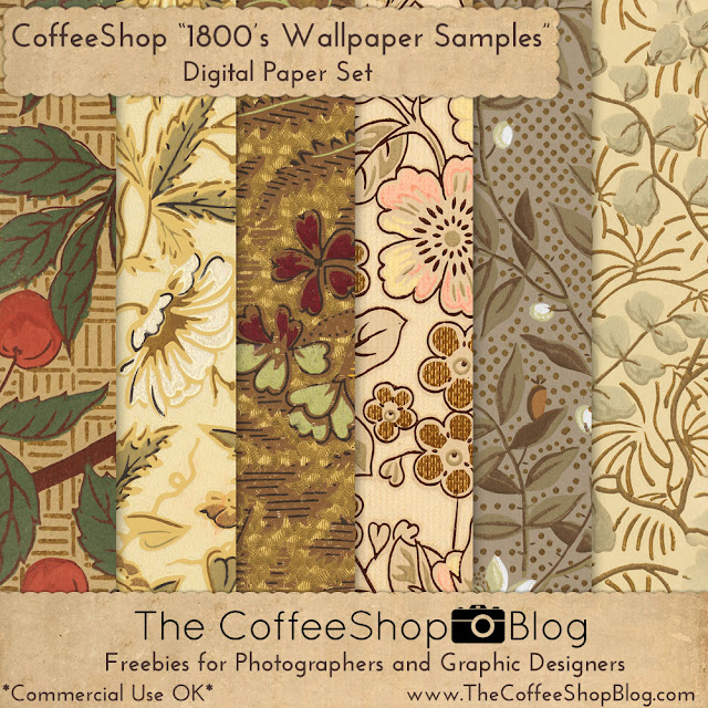 The CoffeeShop Blog: CoffeeShop Vintage Valentine Digital Paper Pack!
