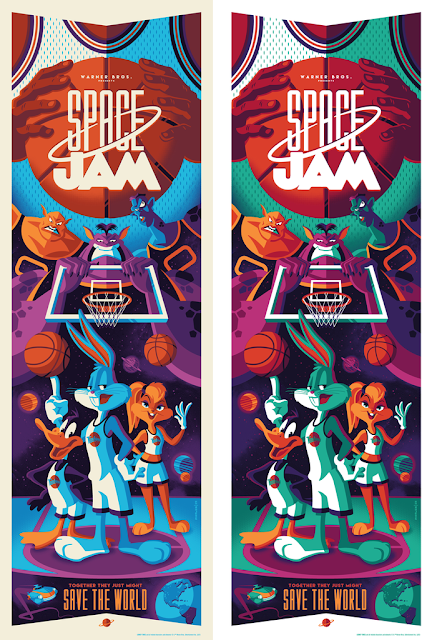 Space Jam Screen Print by Tom Whalen x Bottleneck Gallery