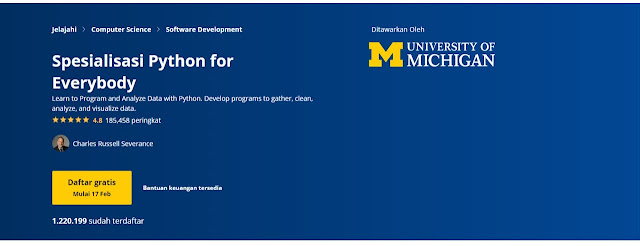 Spesialisasi Python for Everybody
