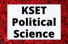 KSET Political Science Syllabus