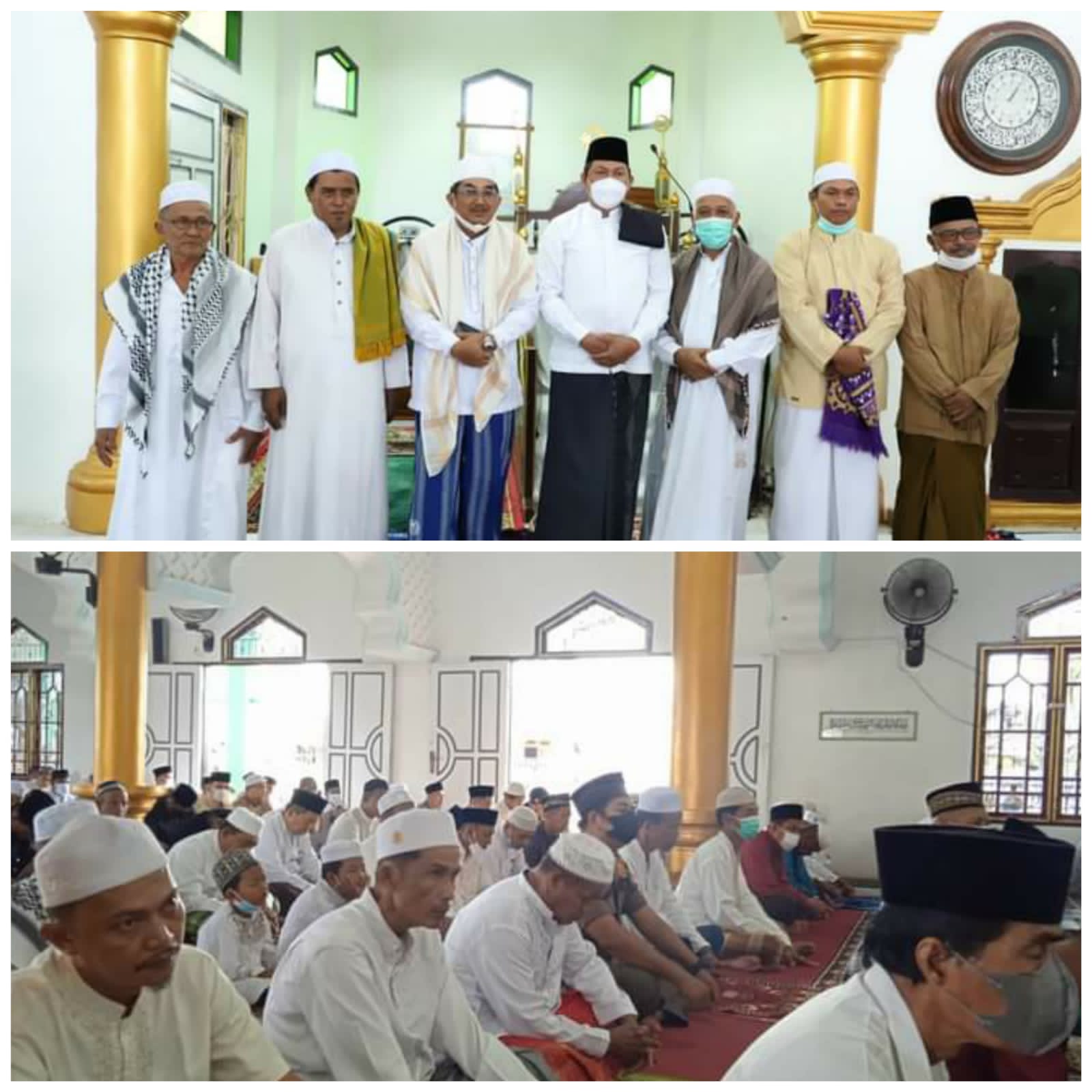 Bupati dan Wakil Bupati Tanjabbar Safari  Jum'at di Masjid Darrul Jannah Tungkal Ilir