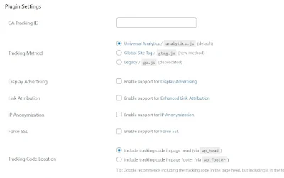GA_Google_Analytics_Plugin_Settings