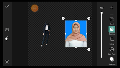 Cara Edit Gambar Pakai Blazer Wanita