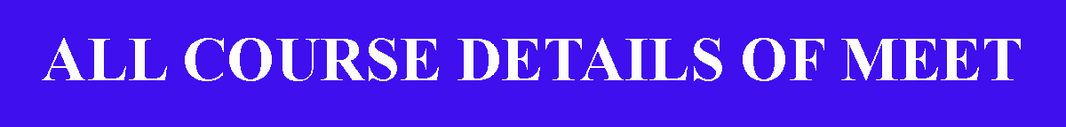 ALL COURSES OF MEET