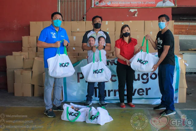 NGCP donates relief Goods, vitamins and PPE to Gumaca town