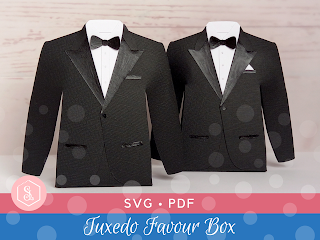 Tuxedo Favour Box by Esselle Crafts