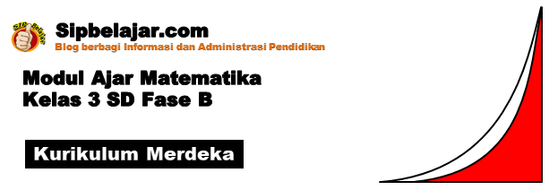 Download Modul Ajar Matematika Kelas 3 SD Face B Kurikulum Merdeka, Modul Ajar Matematika Kelas 3 SD, RPP Matematika Kelas 3 SD