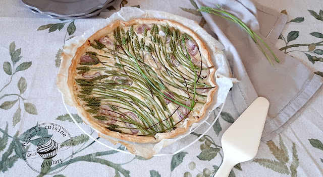 Tarte aux asperges sauvages et à la ricotta - Dans la cuisine d'Hilary