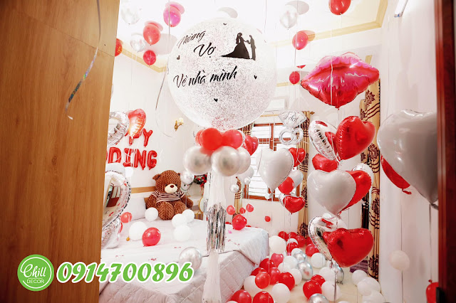 Trang trí phòng cưới đẹp lãng mạn tại Thanh Xuân 0914700896
