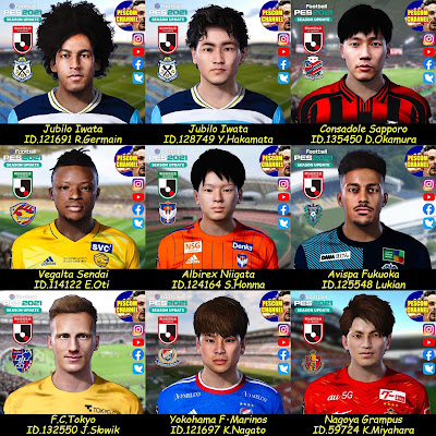 PES 2021 Facepack J-League by PESCOM CHANNEL
