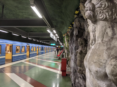 Artwork in the Stockholm Metro