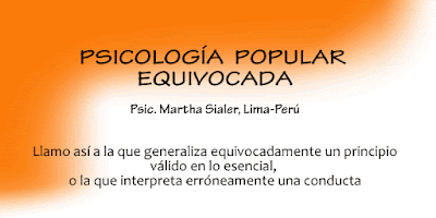 Psicología Popular Equivocada 