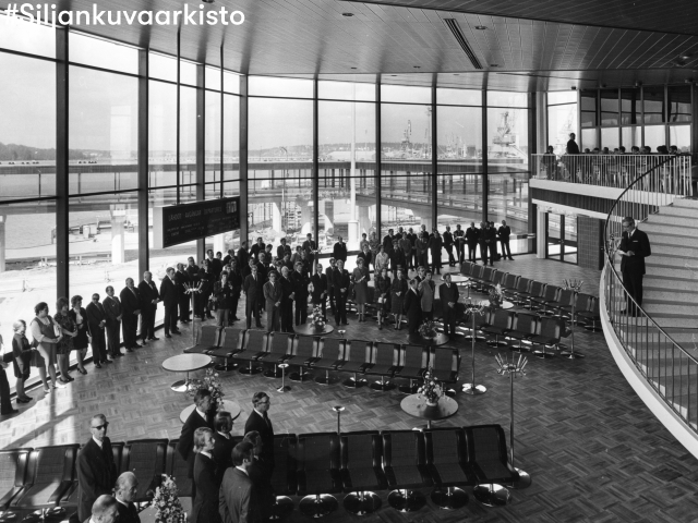 Silja Terminaalin vihkiäistilaisuus Turussa 1972