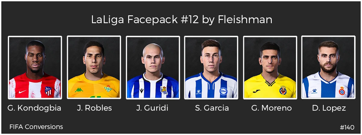 eFootball PES 2021 LaLiga Facepack #12 by Fleishman