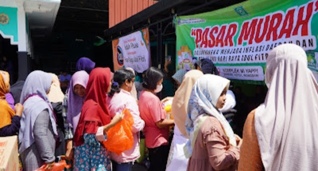 Pemerintah Kabupaten Gunungkidul Bekerjasama Dengan Pengurus NU Membuka Pasar Murah
