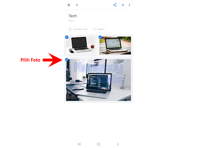 Pilih Foto Untuk Dijadikan Kolase