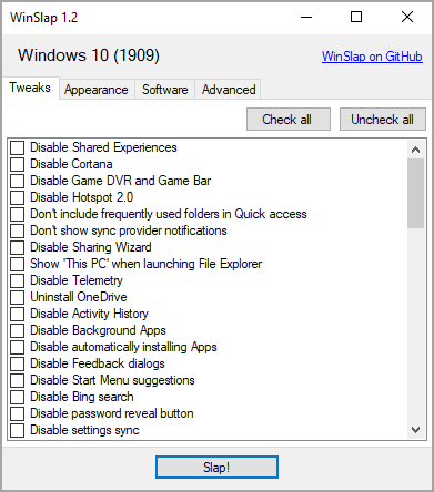 winslap windows 10