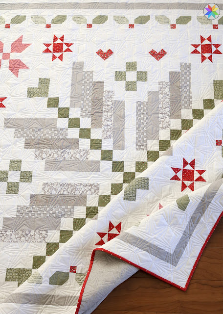 Winter Magic quilt pattern by Andy Knowlton of A Bright Corner a fat quarter friendly Christmas quilt pattern