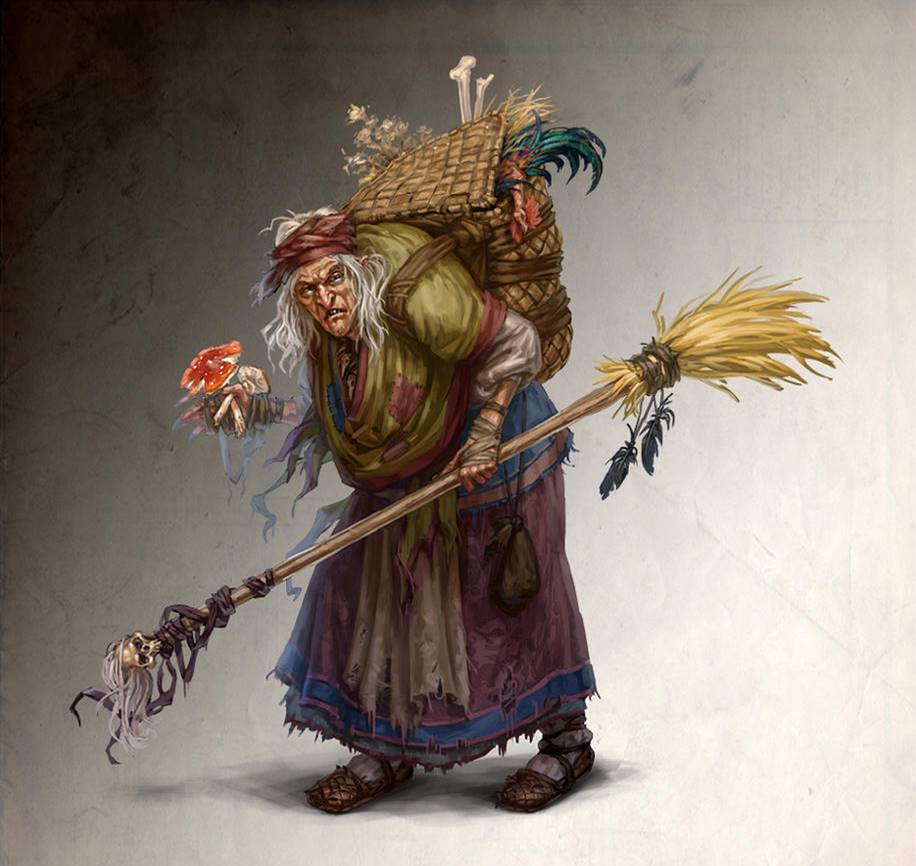The legends of Baba Yaga are filled with vivid imagery. She is a deformed and ferocious old woman who lived in a house on chicken legs.