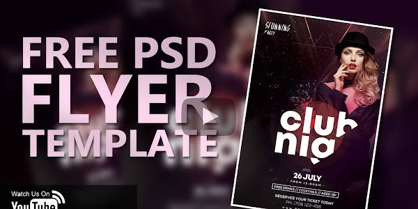 Club and Party Free PSD Flyer Template