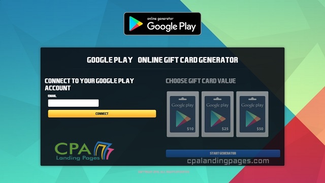 Google Play Gift Card Generator - CPA Marketing Content Locker