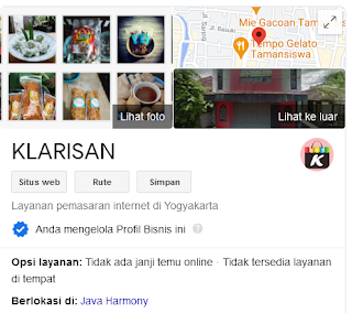 Verifikasi Profil Bisnis Klarisan