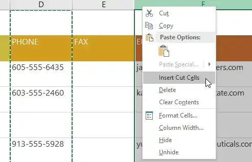 تعديل الأعمدة والصفوف والخلايا | Excel 2016