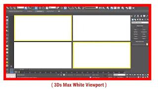 3ds max white viewport display problem
