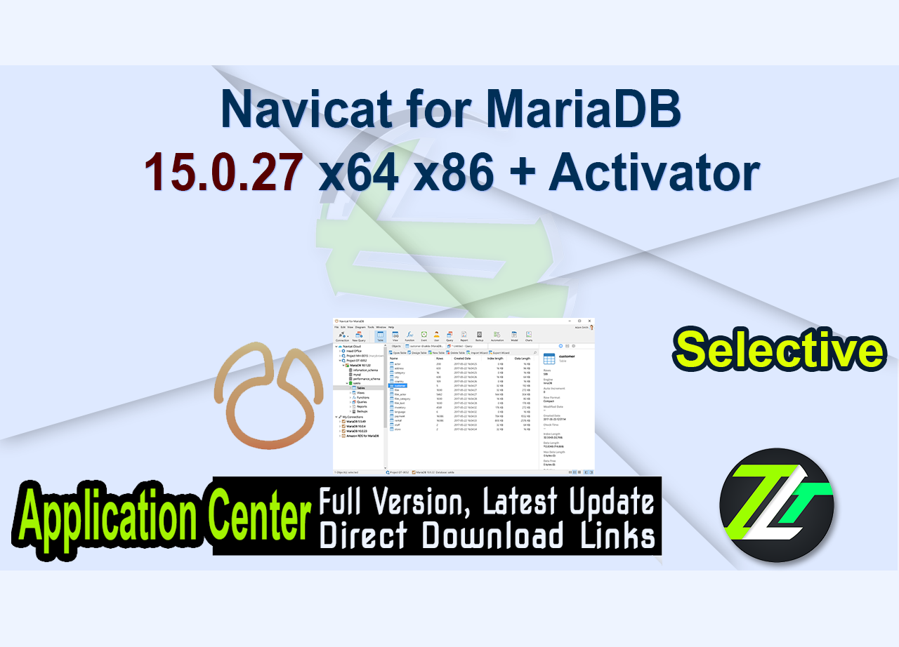 Navicat for MariaDB 15.0.27 x64 x86 + Activator