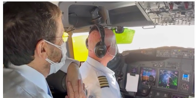 كابتن طائرة الرئيس الإسرائيلي: انظروا نحن نحلق فوق السعودية! إنها لحظة تاريخية (فيديو)