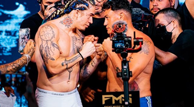 Em sua estreia no boxe, Whindersson Nunes resiste e empata luta com Popó