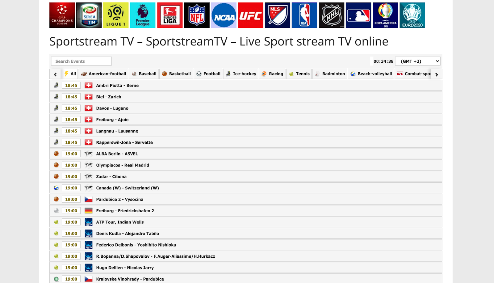 Top 10 Best Sportstream Alternatives sites to Watch Online Sports for free in HD Quality