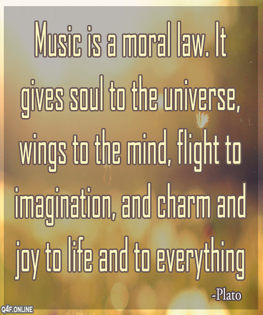 Music is a moral law. It gives soul to the universe, wings to the mind, flight to imagination, and charm and joy to life and to everything