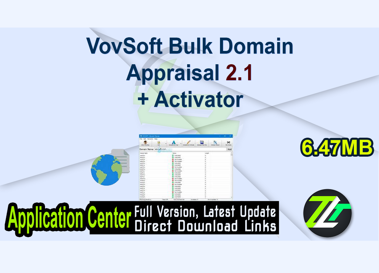 VovSoft Bulk Domain Appraisal 2.1 + Activator