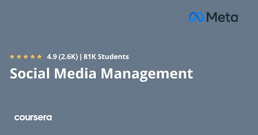 best Coursera course to learn Social Media Management