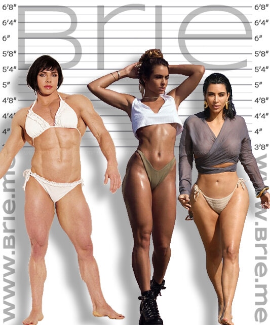 Sommer Ray height comparison with Rene Campbell and Kim Kardashian