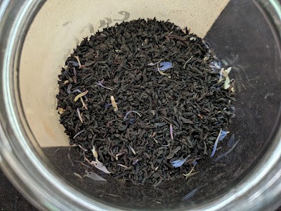 Sherl Grey tea, loose leaf in my jar at home