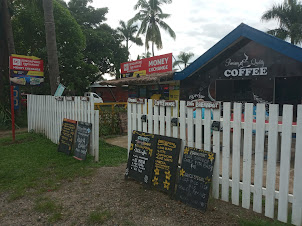 " Western Union Money Exchanger " at Wailoaloa beach in Nadi.