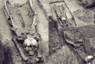 Vampire Grave with Decapitated Skeleton
