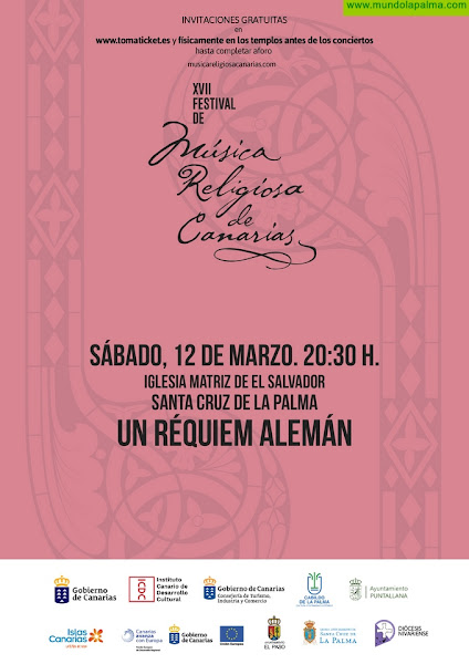 Un Réquiem Alemán de Brahms llega a La Palma, dentro de la programación del Festival de Música Religiosa