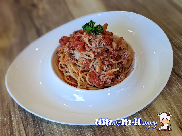 Crabmeat Marinara Spaghetti