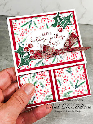 I used the products in the Painted Christmas Suite to this Double Dutch Christmas Card to share.  Visit my blog for details